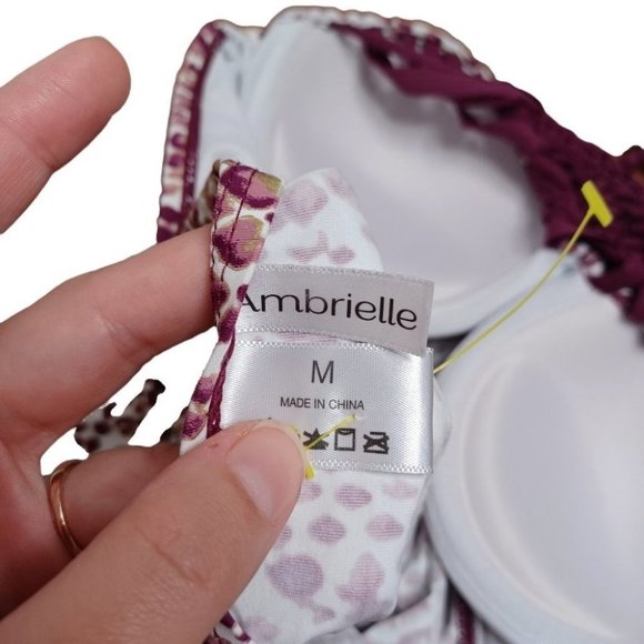 AMBRIELLE Strappy Swim Top Medium - Picture 6 of 7